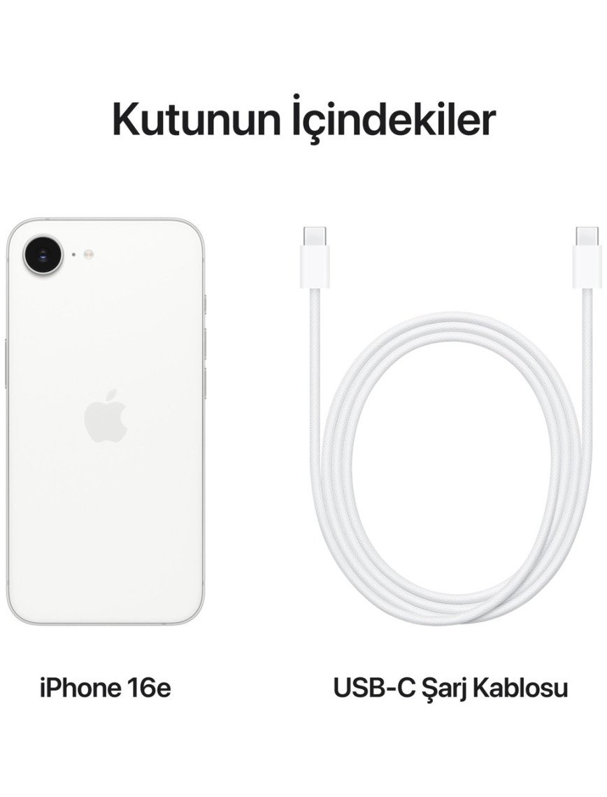 Apple iPhone 16e 512GB Beyaz